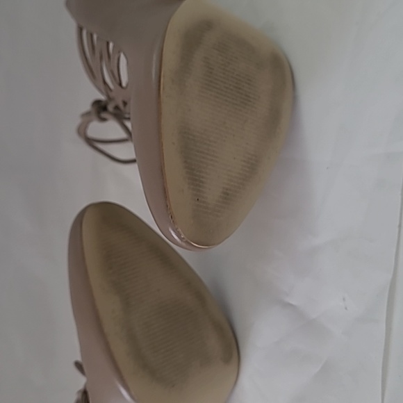 Nine West Sasafraso Woman's Heel | Beige | 7.5 M | Lace Up - Picture 8 of 9